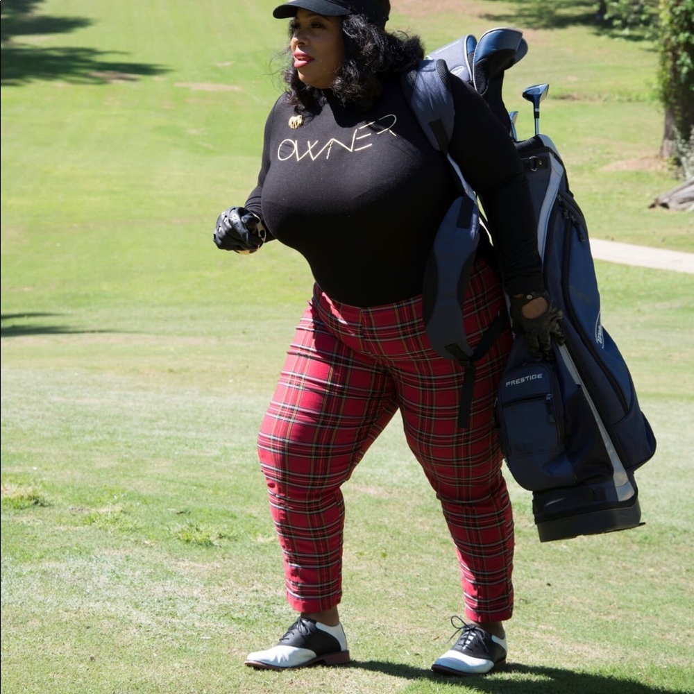 Plaid trouser
